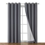 Readymade Solid Thermal Insulated Grommet Blackout Curtains