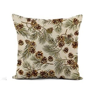 pine cones pillow cover