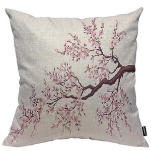 Pink Cherry Flower Tree Cushion Covers