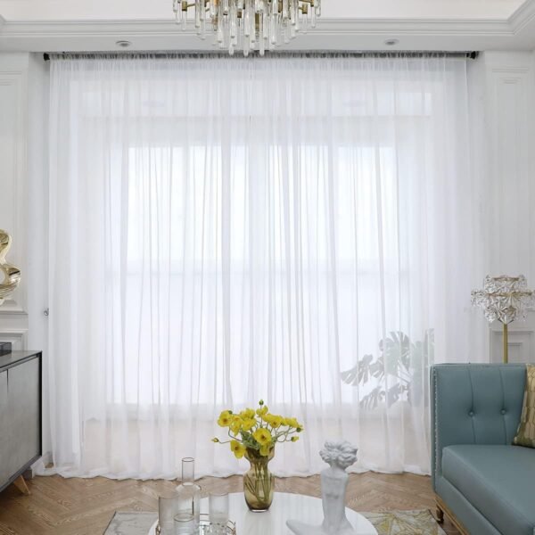 Sheer White Curtains