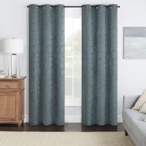 geometric blackout curtains