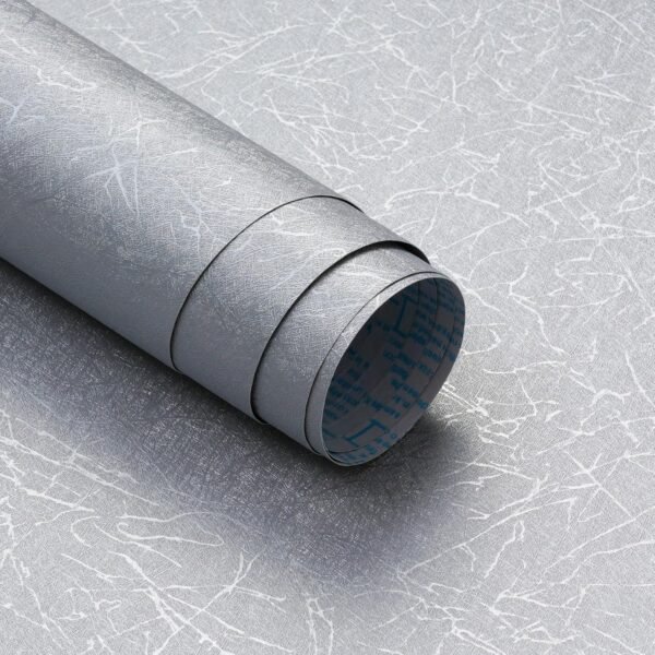 silver-gray self-adhesive wallpaper