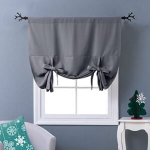 Thermal Insulated Grey Blackout Curtain