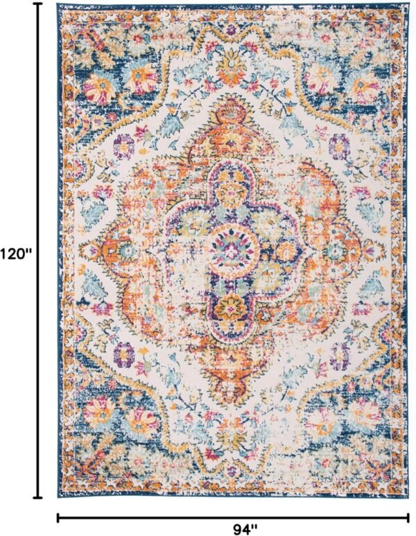 Rugshop Vintage Distressed Bohemian Area Rug 7'10" x 10' Multi - Image 6